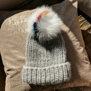 Eugenia Kim Wool/Fur Beanie Hat